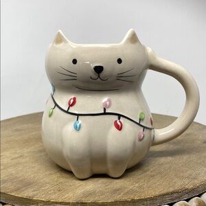 Wondershop Cat Christmas Lights Garland Mug Cup